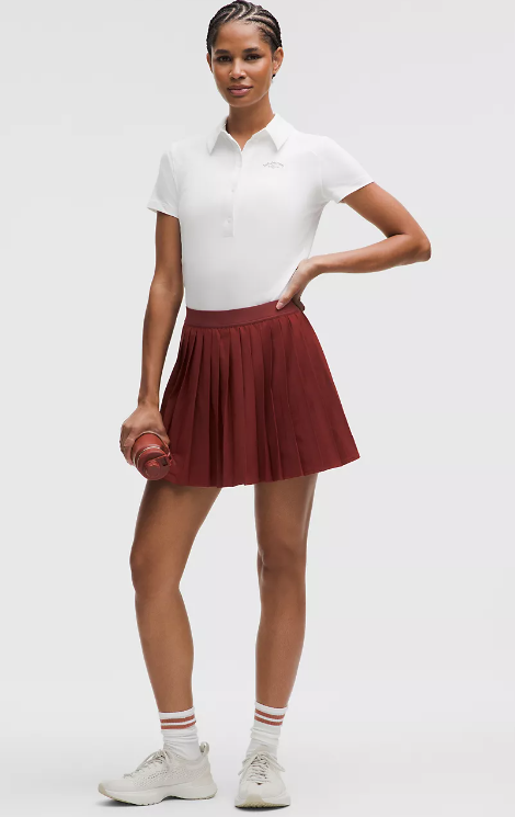 Lululemon High-Rise Pleated Tennis Skirt Long Sz S